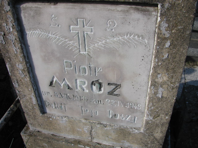 Piotr Mróz 1917 Platerówka - Grobonet - Wyszukiwarka osób pochowanych
