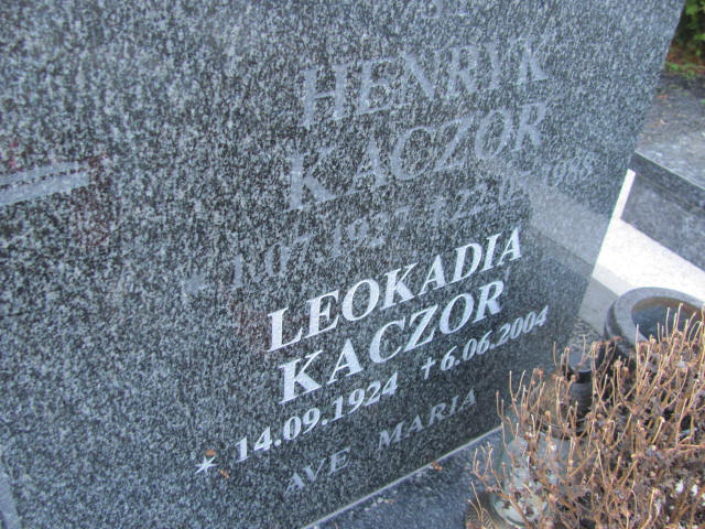 Henryk Kaczor 1927 Platerówka - Grobonet - Wyszukiwarka osób pochowanych