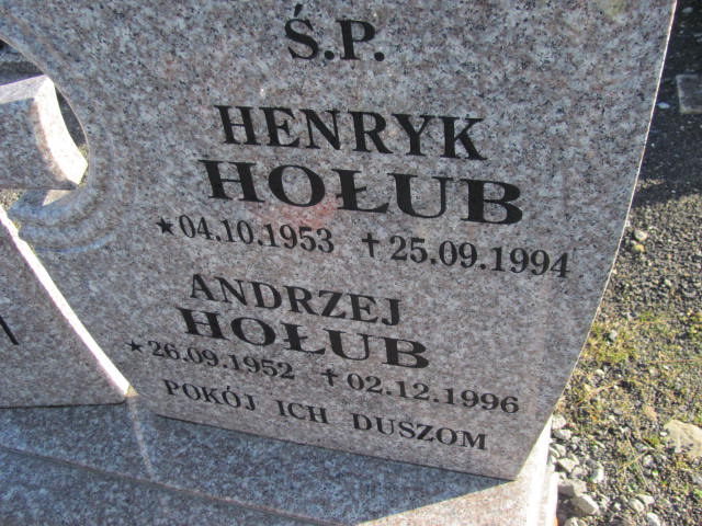 Andrzej Hołub 1952 Platerówka - Grobonet - Wyszukiwarka osób pochowanych